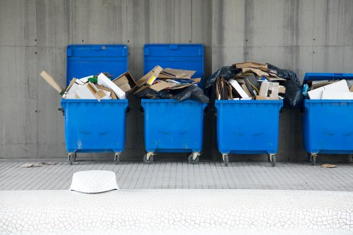 Business waste removal truck operating in Surbiton